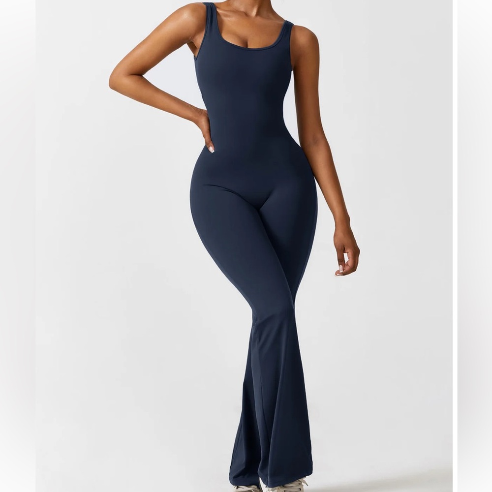 Navy Blue Women's Flared Pants